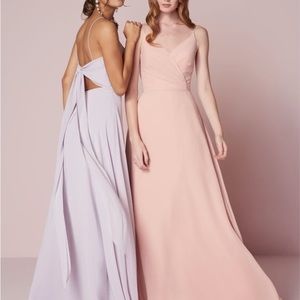 Christina Wu 22956 Ruched Bodice Bridesmaids Dress • Size 4 • Pearl